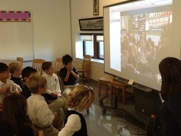 1st Graders Excited to Skype with a class in Canada